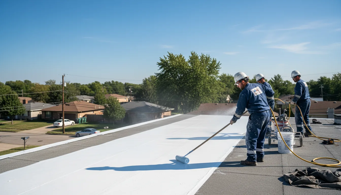 Commercial roof coating in Morton Grove, IL near me